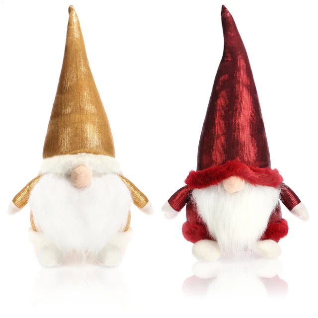 2x Premium Weihnachtswichtel für die Weihnachtsdeko, winterliche Figur, ca. 37cm