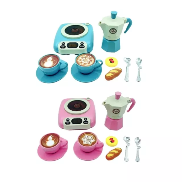 Toddler Role-Play Toy Musical Model Coffee Ware Little Girls Coffee Party Set