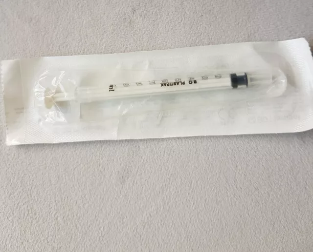 3 X Medical Sterile Syringes Hypodermic Luer Slip 1 ml