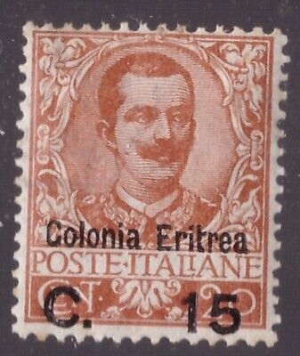 COLONIE ERITREA 1905 15C SU 20C ** CENTRATO 