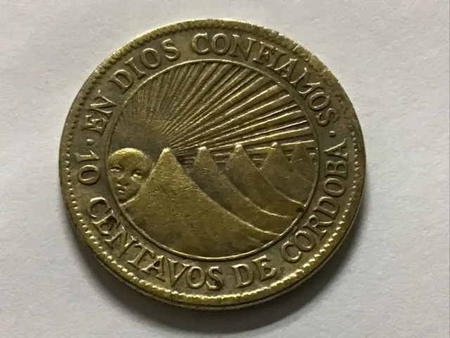 1943 Nicaragua 10 Centavos