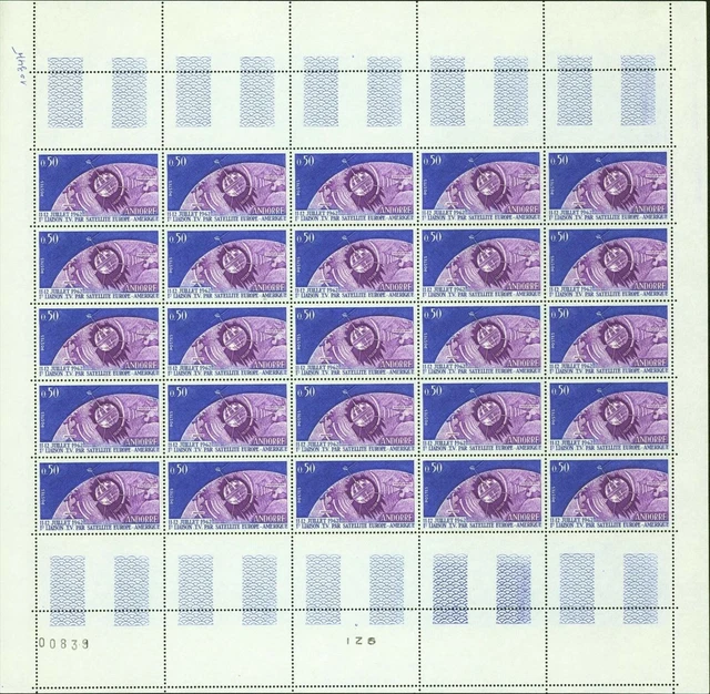 Andorra 1962-French Andorra- MNH stamps. Mi Nº178/Yv. Nº 165. Cte..(EB) MV-12470