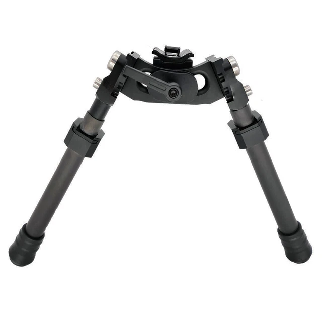 Tactical Carbon Fiber Swivel Bipod Heavy Duty Wide Stance Rifle Bipod LRA