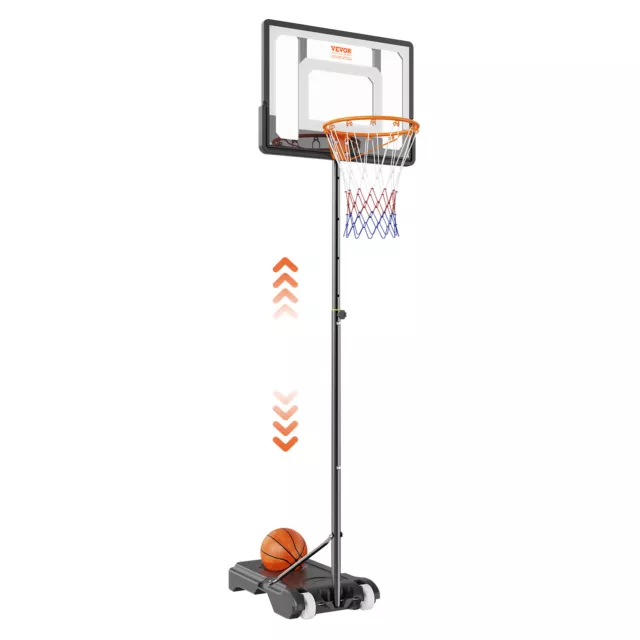 VEVOR 32" Basketball Hoop Adjustable Height Backboard System for Outdoor Indoor