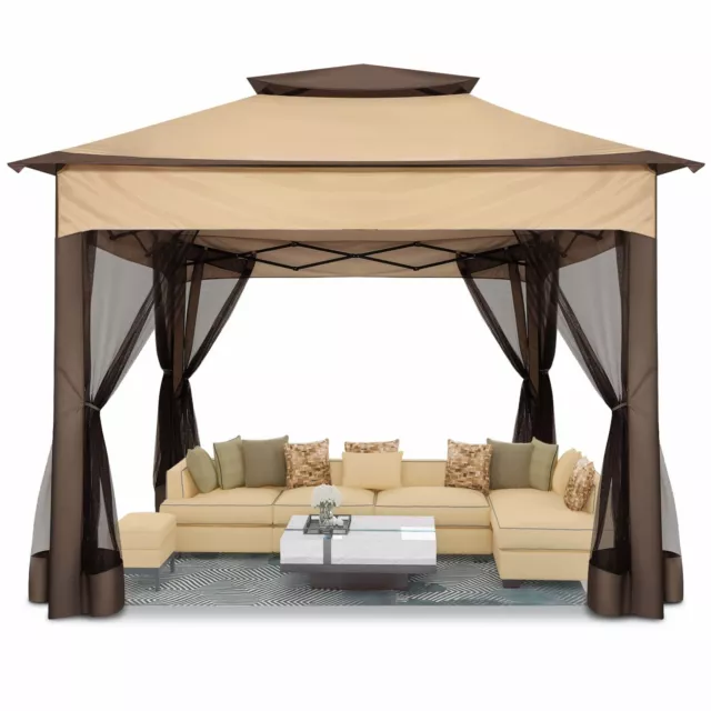 Pavillon 3,3x3,3 m Garten Pavilon Designer Pavillion Gartenzelt Pop Up Pavilion