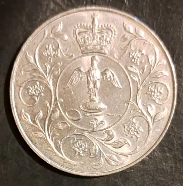 Silver Jubilee Crown Elizabeth II DG•REG FD 1977 Rare Coin Collectable Crown