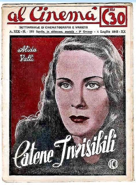 MiniLibrettino Al Cinema-CATENE INVISIBILI - 16 Pagine 12,5x17 cm- 1942