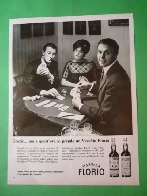 Marsala Altes Florio Sizilien Werbung 1 Seite 1964 Vintage Original