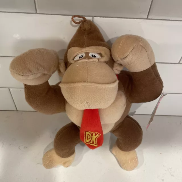 Nintendo Super Mario Brothers Donkey Kong Gorilla 9" Stuffed Plush Doll Toy NWT