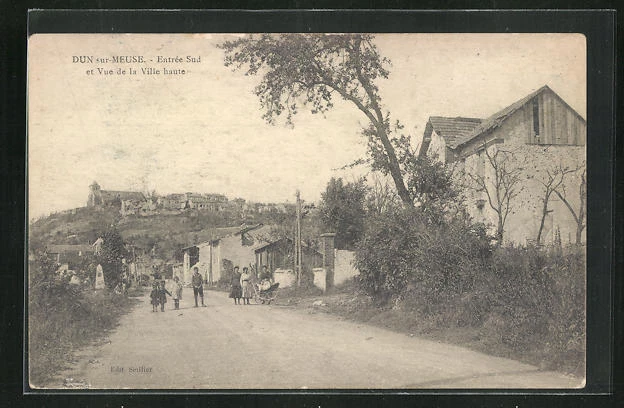 CPA Dun-sur-Meuse, Entree Sud et Vue de la Ville haute