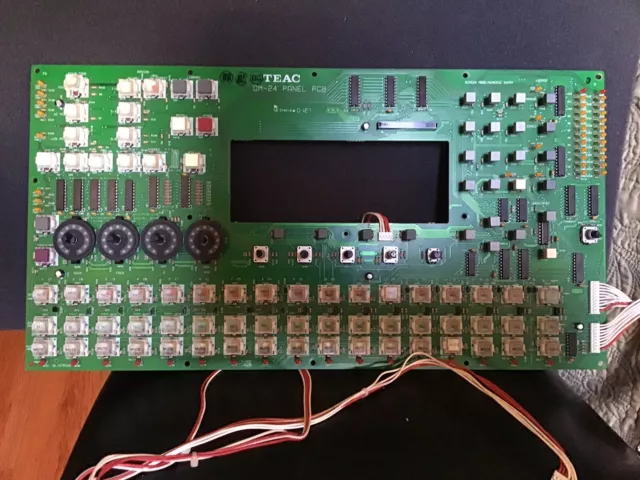 Tascam DM-24 Digital Mixer SCREEN / TRANSPORT CONTROL BOARD PCB 91553150-01