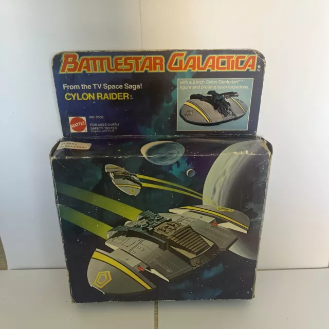 Battlestar Galactica Cylon Raider 1978 Complete Sealed On Card Rare