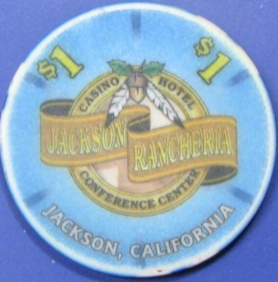 $1 Casino Chip. Jackson Rancheria, Jackson, CA. Y69.