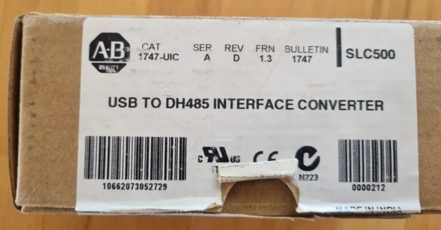 Allen Bradley 1747-UIC USB to DH485 Port Interface Converter SER:A