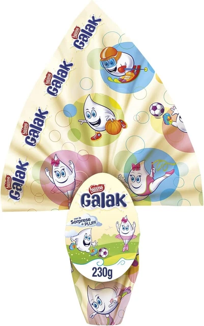 Nestlé Galak Oeuf de Pâques Chocolat Blanc avec Surprise 230g