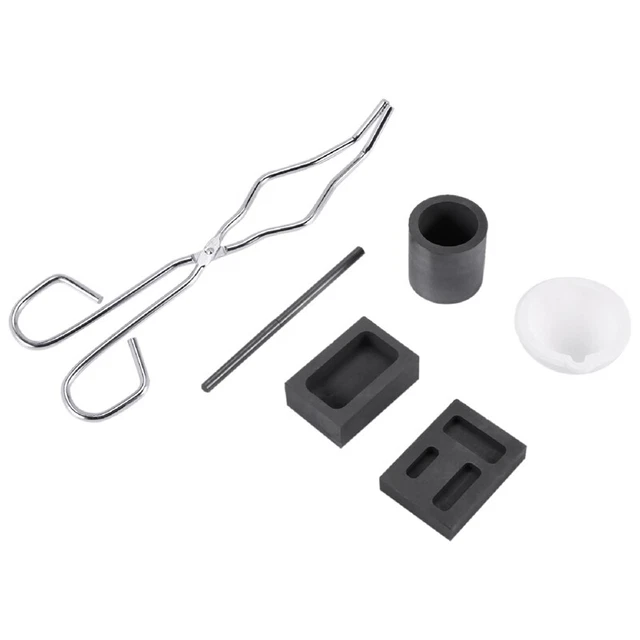 2X(6 PZ Kit Forno A Fusione In Argento Resistente al Calore, Rottami, Gioielli4)