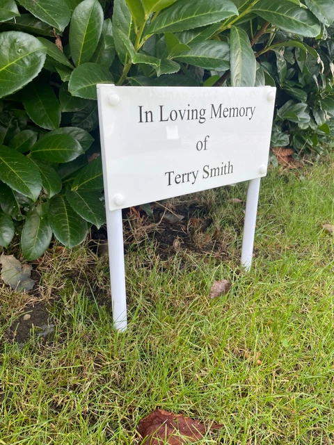 Rest In Peace Segno Tomba Acrilica Personalizzata Segno Personalizzato Nan E Grandad