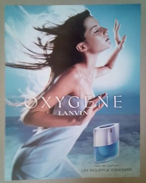 Perfume Advertising. Lanvin Oxygen. Magazine Sheet