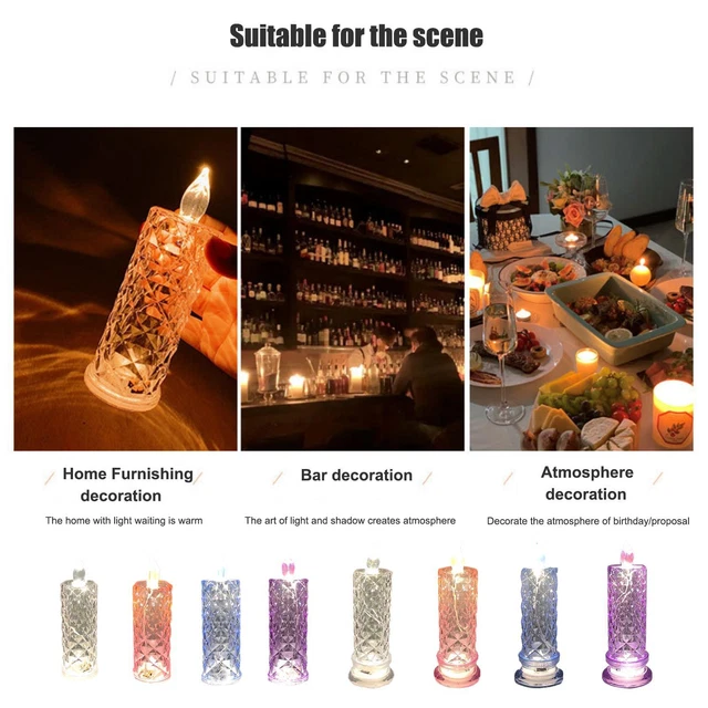 Vela de plástico sin llama para eventos navideños luz de té decoración NUEVO] LED hogar U3E2