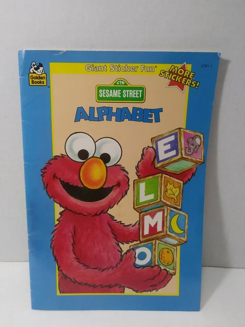 LIVRE D'OR AUTOCOLLANT géant amusant sésame rue alphabet livre EUR 19