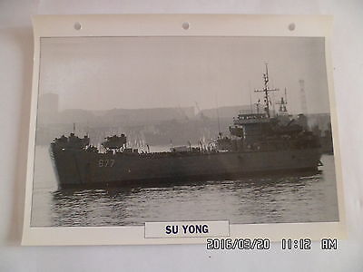 Carte Fiche Navires De Guerre Su Yong 1944 Batiment De Debarquement De Chars