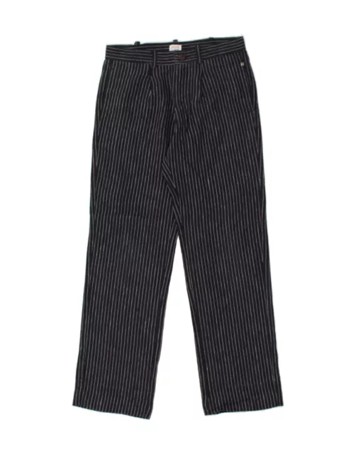 ARMANI JUNIOR Boys Straight Chino Trousers 11-12 Years W26 L28 Navy Blue BD50