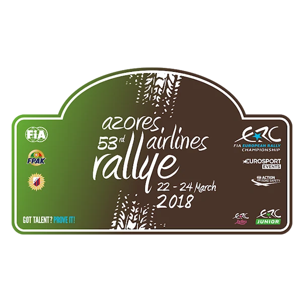 Targa Adesiva Rally Azzorre 2016 Pr103 Motor Rally 53Esimo Adesivi In Vinile
