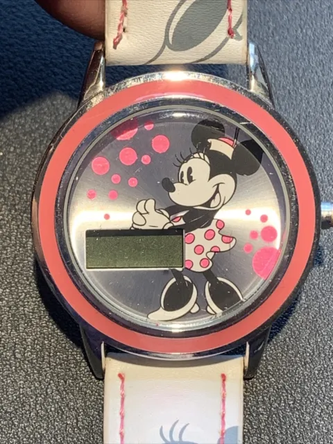 Vintage Disney Minnie Mouse Watch Accutime LED MN1022AZ Vintage Minnie Band