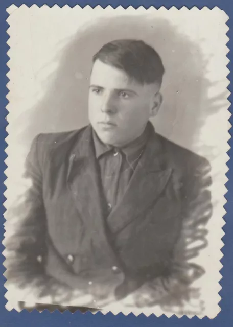 Portrait of a Young Handsome Guy, Nice Man Soviet Vintage Photo USSR