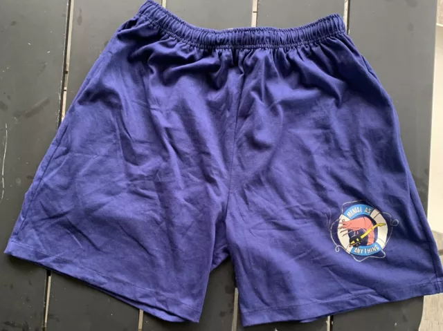 MENTAL AS ANYTHING~original mid-80's men's shorts~prawn-in-lifebelt logo~unworn