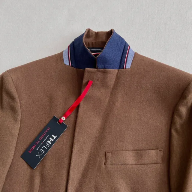 $300 NWT Men's TOMMY HILFIGER Vicuna Soft Brown Sport Coat Blazer Jacket 36R