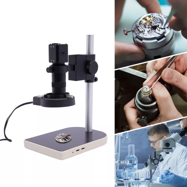 16MP 1080P HDMI Digital Industry Video Inspection Microscope w/Camera Stand Set