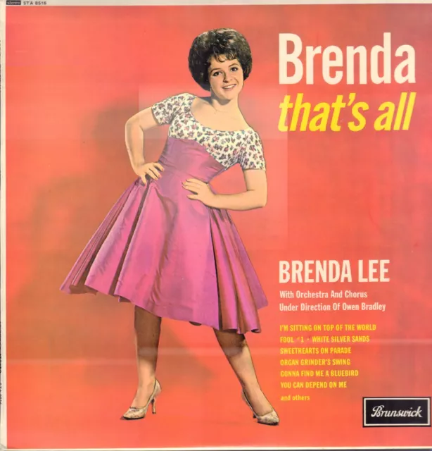 Brenda Lee - Brenda, That's All (1962 Uk Pop Near Mint Vinyl Lp)