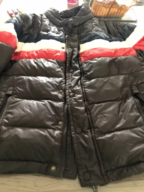 DOUDOUNE MONCLER enfant 10 ans marron TBE Demander Les Mesures