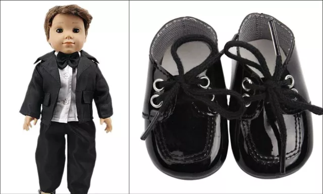 18" Boy DOLL WEDDING TUXEDO Suit for AMERCAN GIRL MY GENERATION Bow Tie Shoes