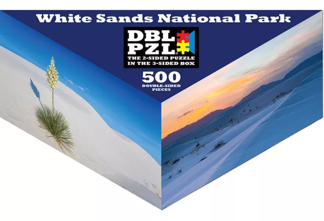 White Sands National Park Pigment & Hue Double-Sided Puzzle 500 Pieces DBL PZL