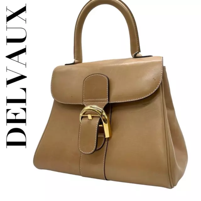 [Good condition] DELVAUX Brillant PM handbag beige Women From Japan