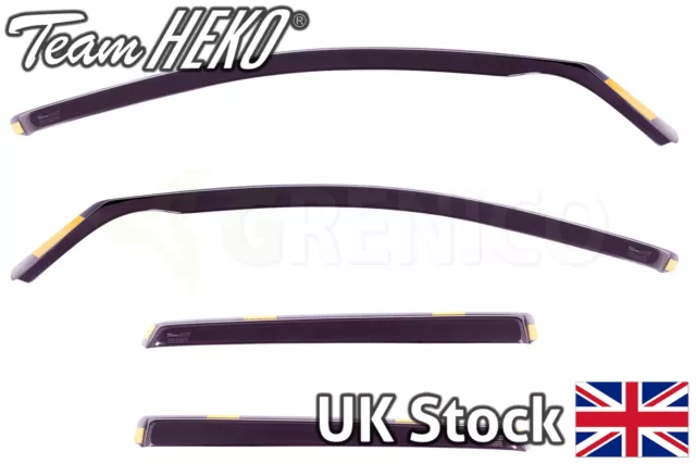 Ford Focus mk2 5door estate 2004-2011 wind deflectors 4pc HEKO TINTED