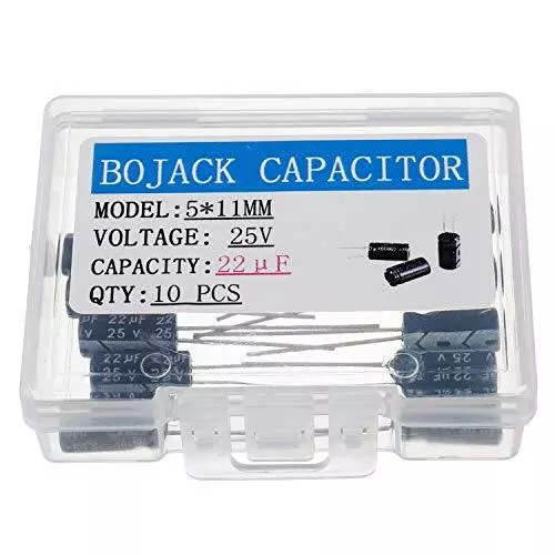 5x11mm 22uf 25v 22mfd 25voltage ฑ20% Aluminum Electrolytic Capacitorspack Of 10