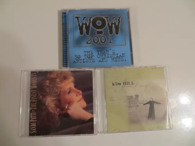 Lot of 3 CCM CDs - Christian - WOW/Sandi Patti/Kim Hill