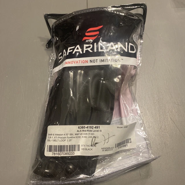 SAFARILAND 6360-4192-491 RH HOLSTER S&W M&P 45 W/O SAFETY  Type 3 Flashlight