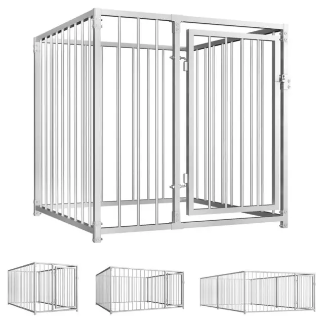Chenil d'Extérieur pour Chiens Animaux Enclos Cage Niche Multi-taille