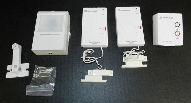 Powerhouse X-10 Lot Unused Motion Detector Door Window Sensors Lamp Module