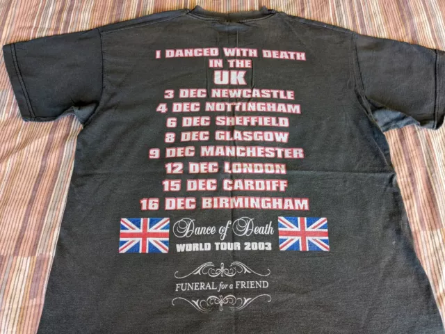 Official Rare 2003 Iron Maiden Uk Tour T Shirt