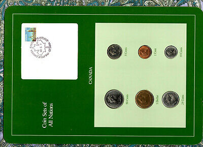 Coin Sets of All Nations Canada 1988 But 50 Cents 1986 25 cents 1987 UNC 88.6.7