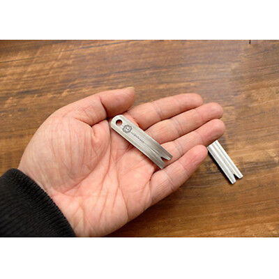 EDC TC4 Titanium Alloy Pocket Pry Bar Crowbar Underreach Key Chain Pendant