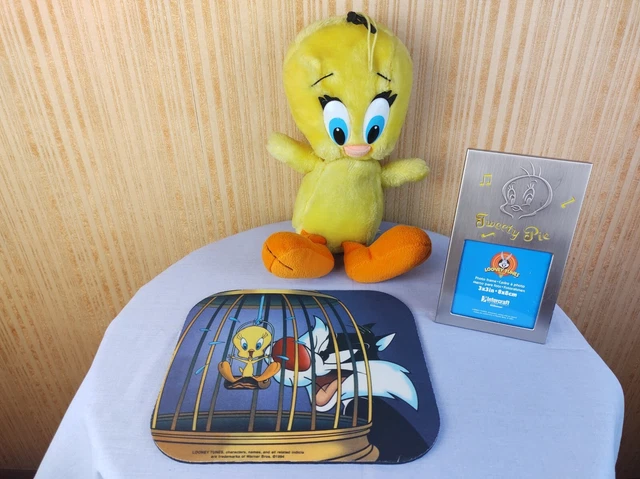Extrêmement rare ! cadre photo vintage Bugs Bunny et le Diable de Tasmanie. Produit par Figi Graphics sous licence de Warner Bros. Looney Tunes. - France