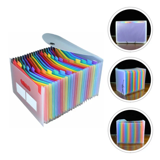 24 tasche cartella organo cartella file organizzatore cartella telescopica espandibile