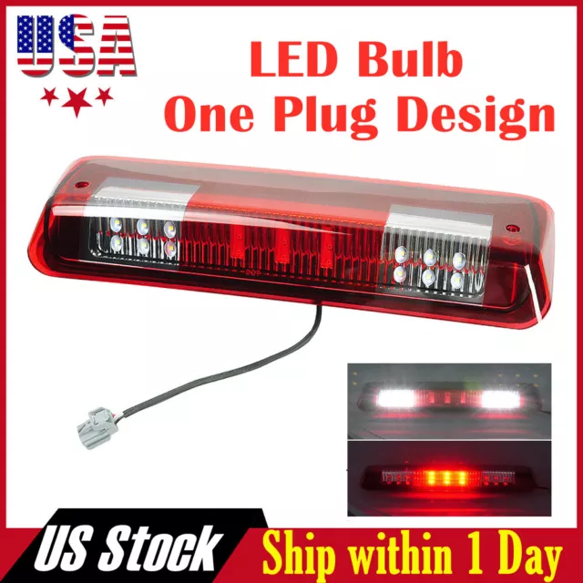 Red For 2004 2005 2006-2008 Ford F150 Led Third 3Rd Brake Light Cargo Lamp Bar