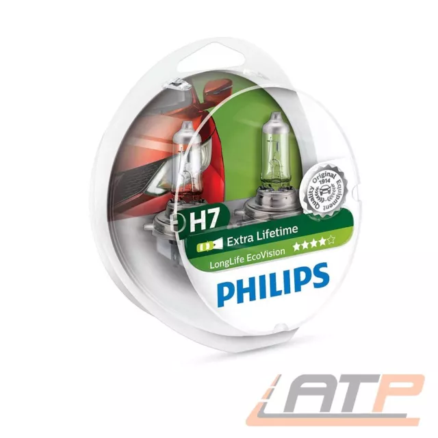 H7 PHILIPS GLÜHLAMPE LONGLIFE ECOVISION 55W HALOGEN LAMPE 12V px26d STÜCK